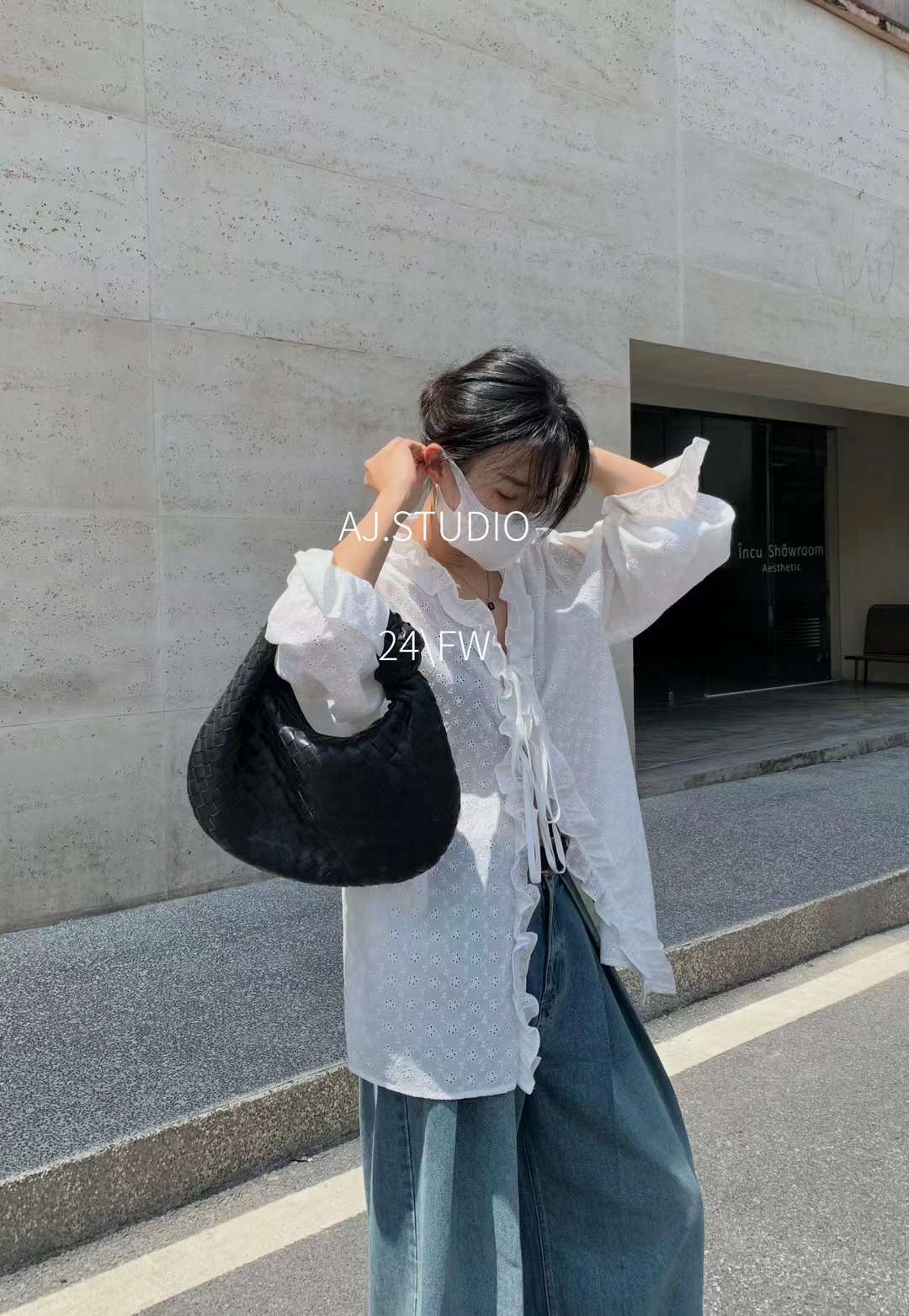 AJ.STUDIO-南城4楼87档1号 南城 档口微信二维码及货源实拍